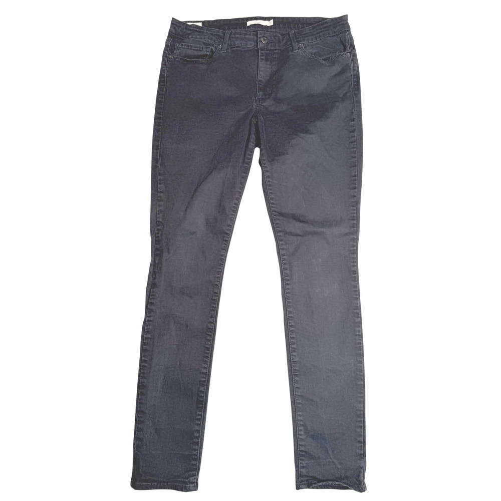 Levi's Premium‎ 711 Skinny Stretch Denim Black Womens 32